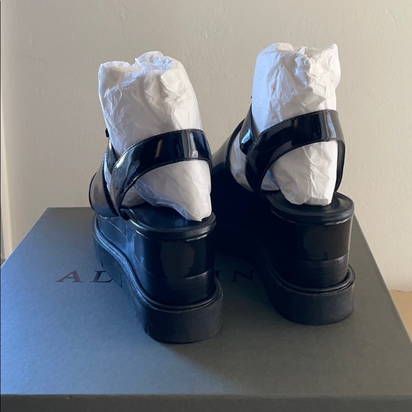 AllSaints Gino leather platform sandals - Picture 4 of 4